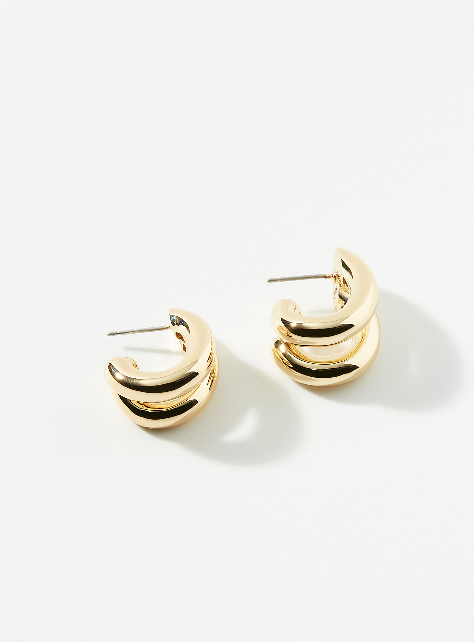 Jenny Bird Florence Double Hoops In Gold