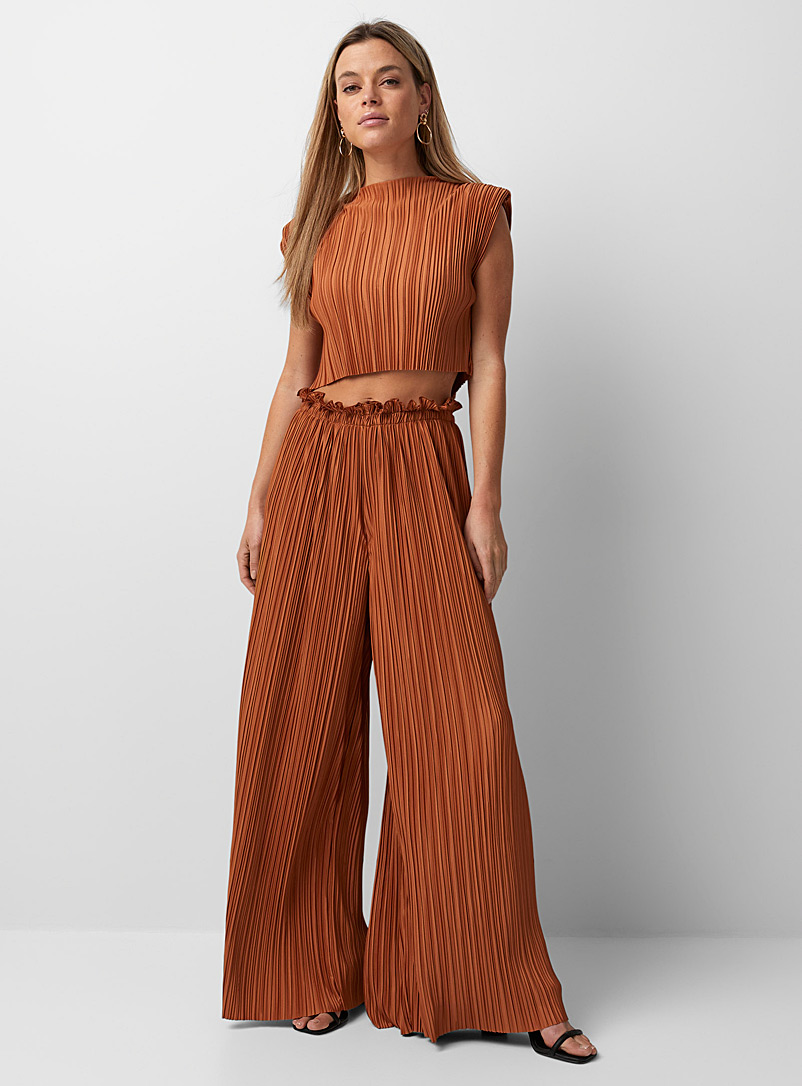 ASTR The Label Copper Pleated wide-leg pant for women