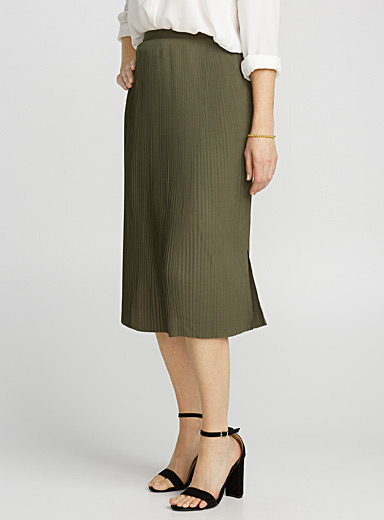 Tie-belt buttoned skirt | Contemporaine | Shop Midi Skirts & Mid-Length ...
