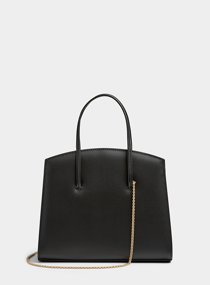 Little Liffner Black Minimal small leather bag for women
