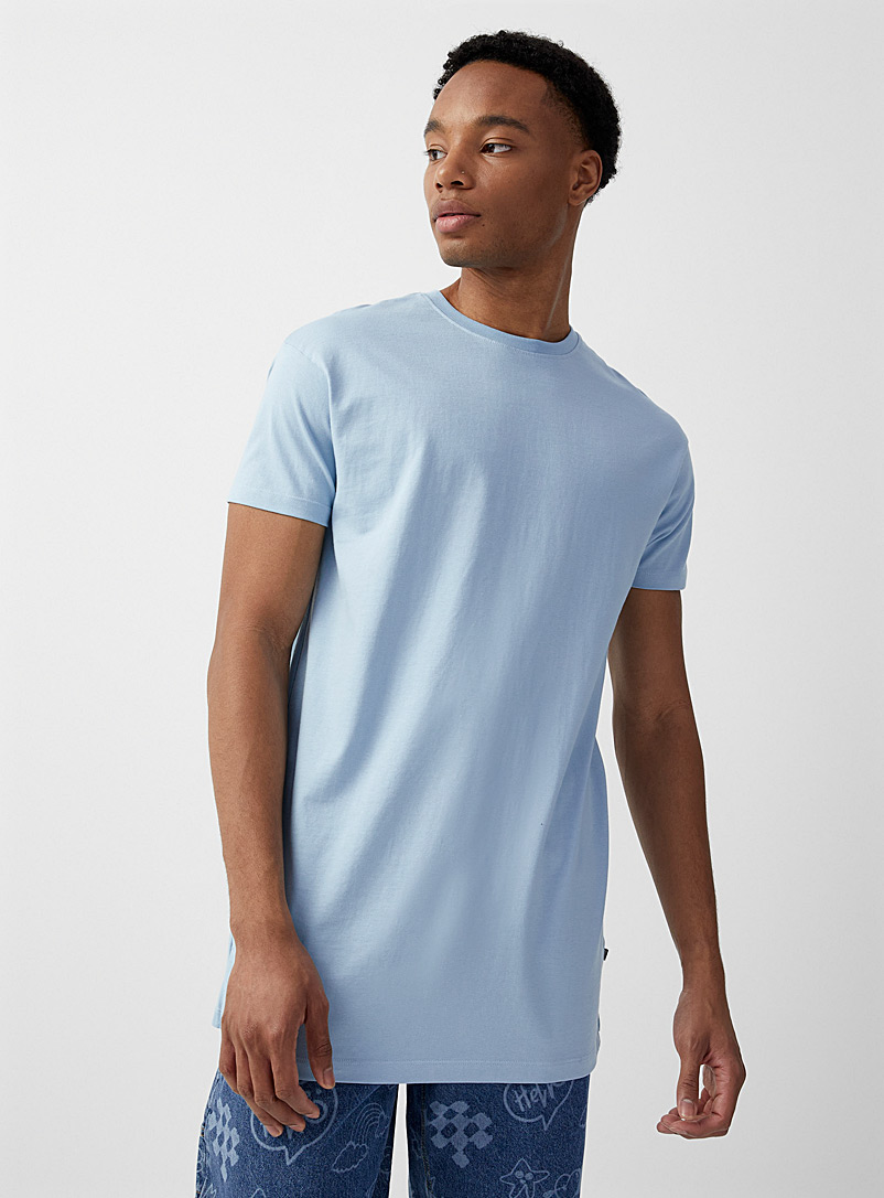 Djab: Le t-shirt allongé DJAB 101 Bleu pour homme