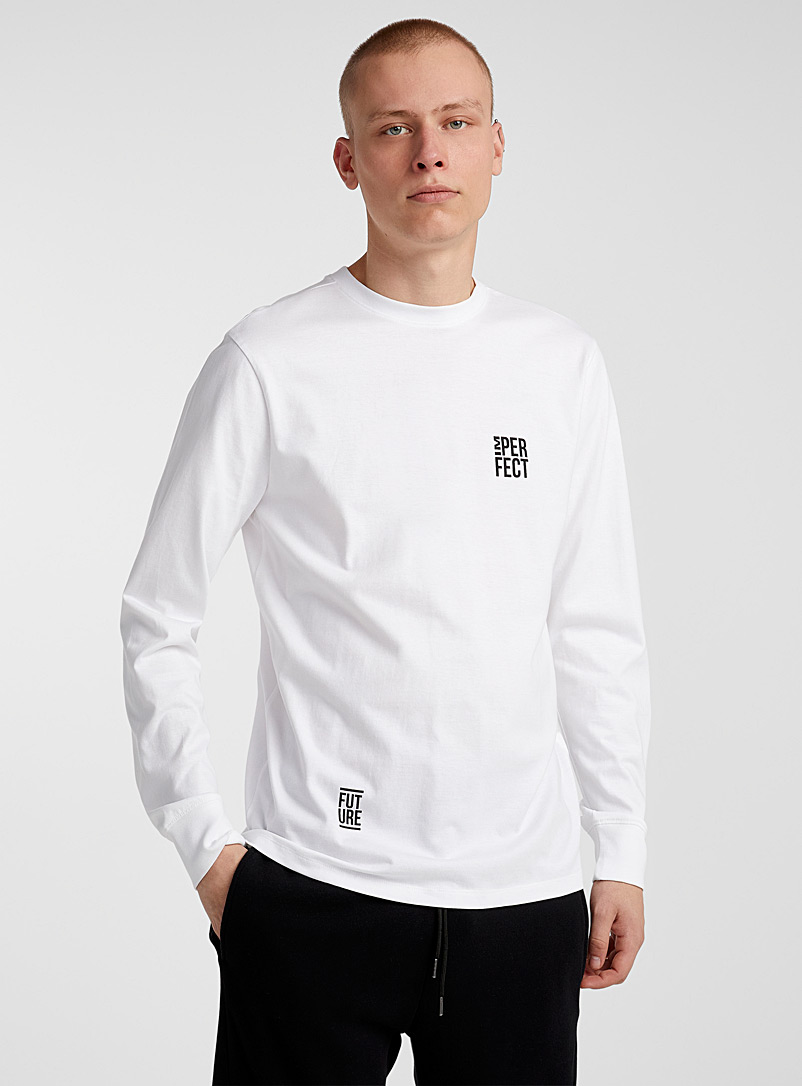 Djab White Theme print T-shirt for men