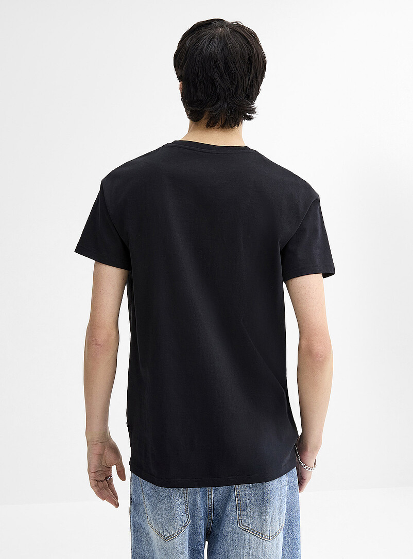 Djab: Le t-shirt droit col rond DJAB 101 <b>Coupe allong&eacute;e</b> Vert assorti pour homme
