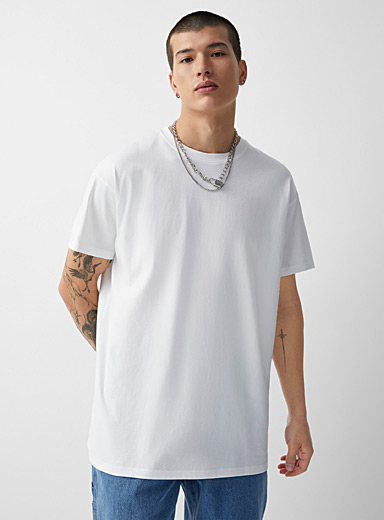 Djab White Longline T-shirt DJAB 101 for men