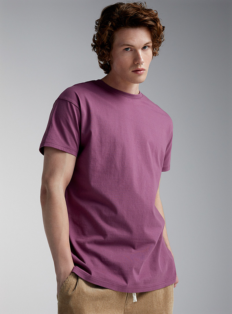 Djab Crimson Crew-neck straight T-shirt <b>Longline fit</b> for men