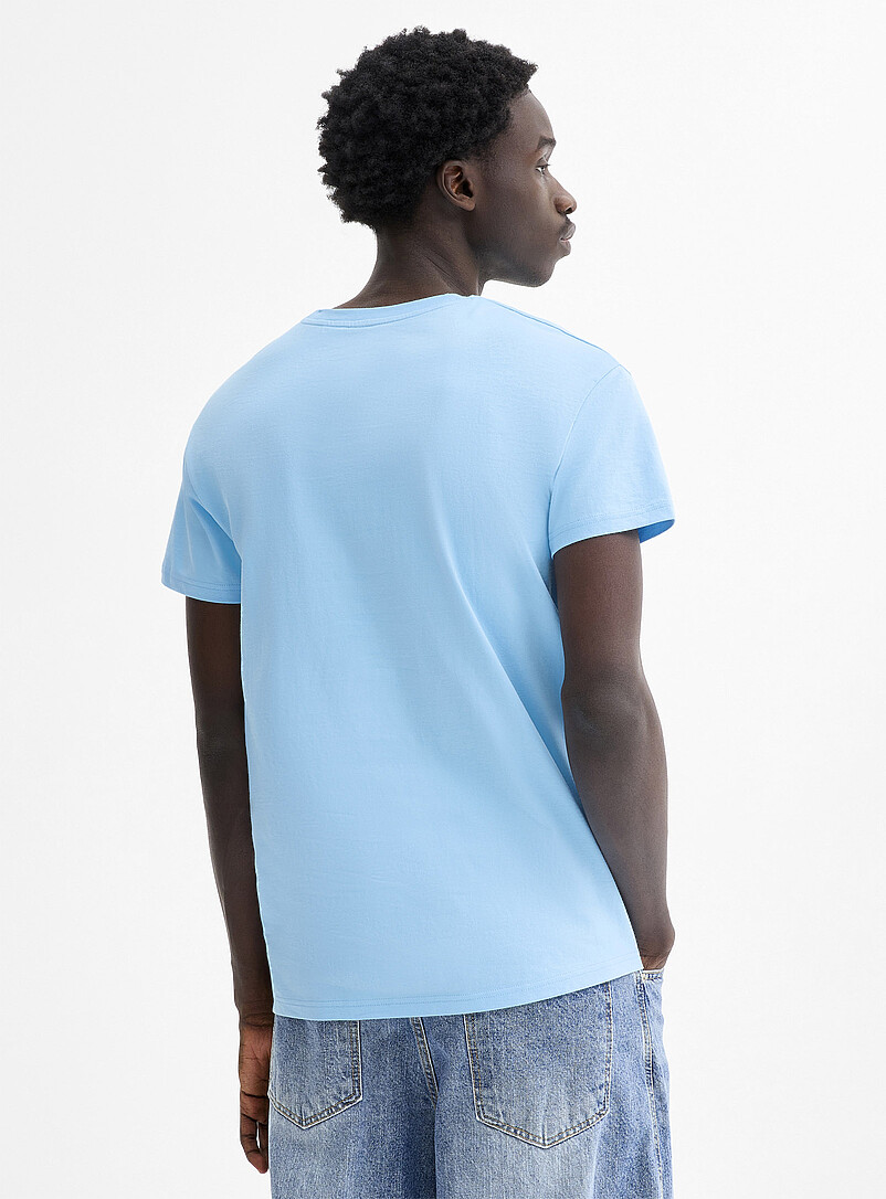 Djab: Le t-shirt droit col rond DJAB 101 <b>Coupe allong&eacute;e</b> Vert assorti pour homme