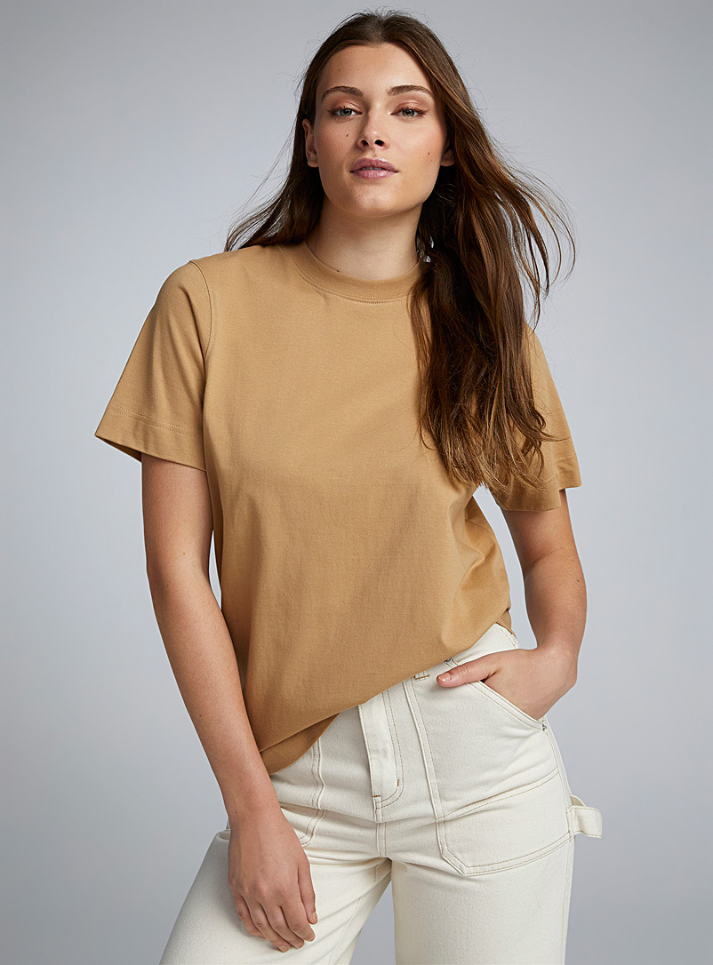 Twik: Le t-shirt ample carré Toast pour femme