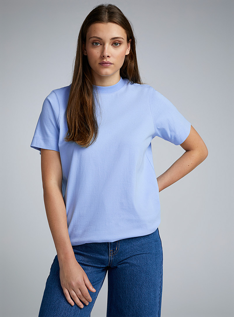 Twik: Le t-shirt ample carré Bleu pâle-bleu poudre pour femme