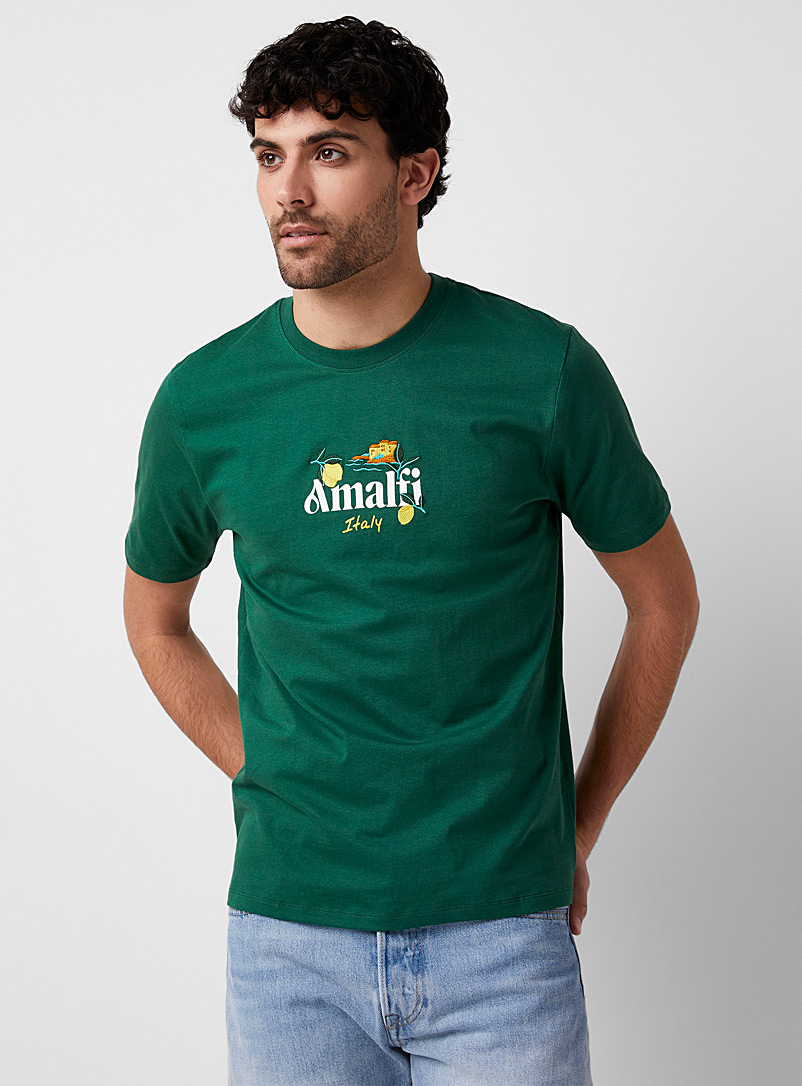Le 31: Le t-shirt globe-totteur Coupe standard Vert bouteille - Sapin pour homme