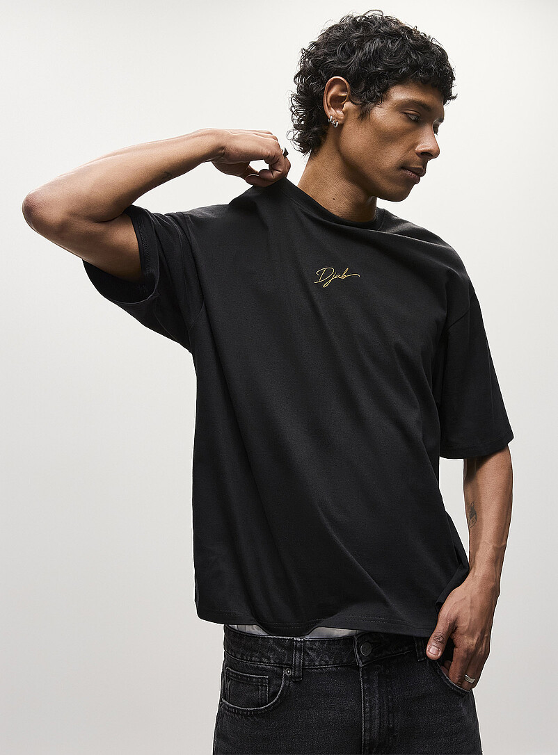 Embroidered logo crew-neck T-shirt DJAB 101 Oversized fit | Djab