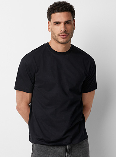 Buy Men's Basic T-Shirts 100% Combed Cotton (S) White at