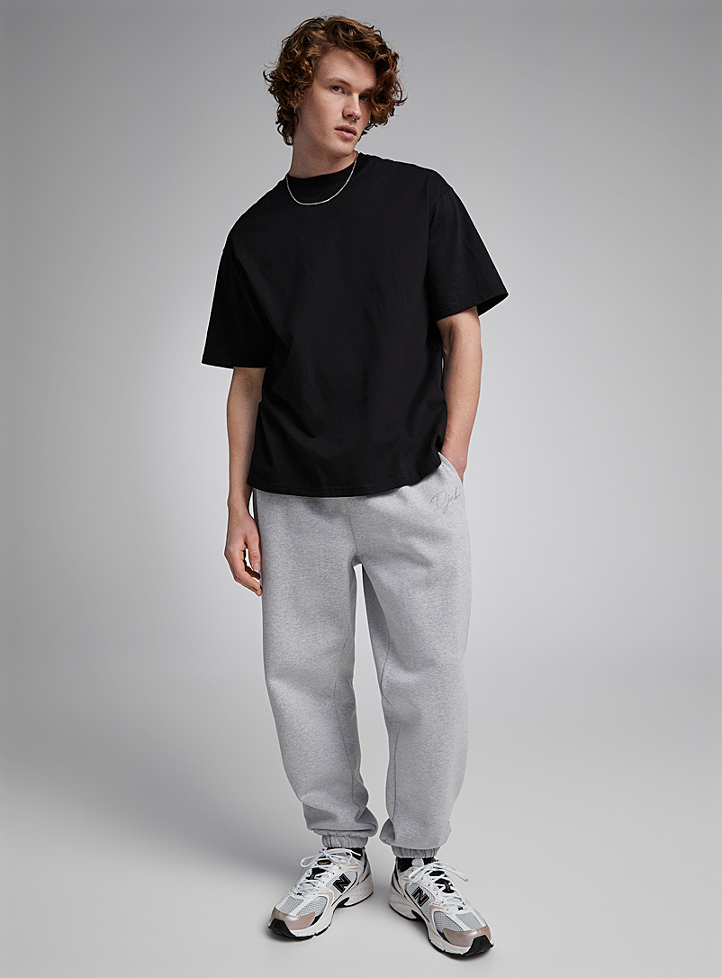 Embroidered logo fleece joggers Relaxed fit