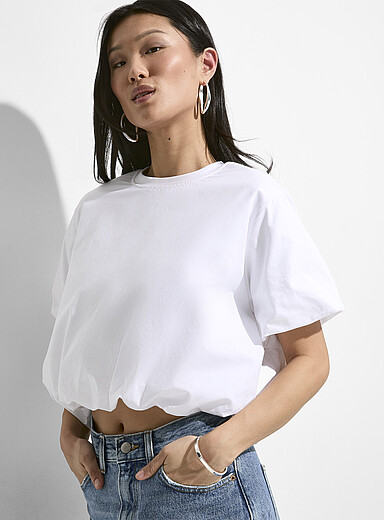 Le t-shirt court ballon pur coton biologique