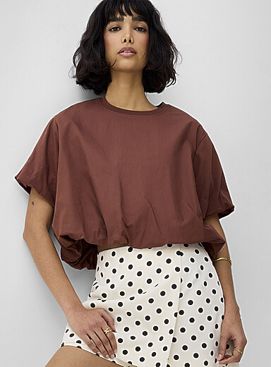 Le t-shirt court ballon pur coton biologique
