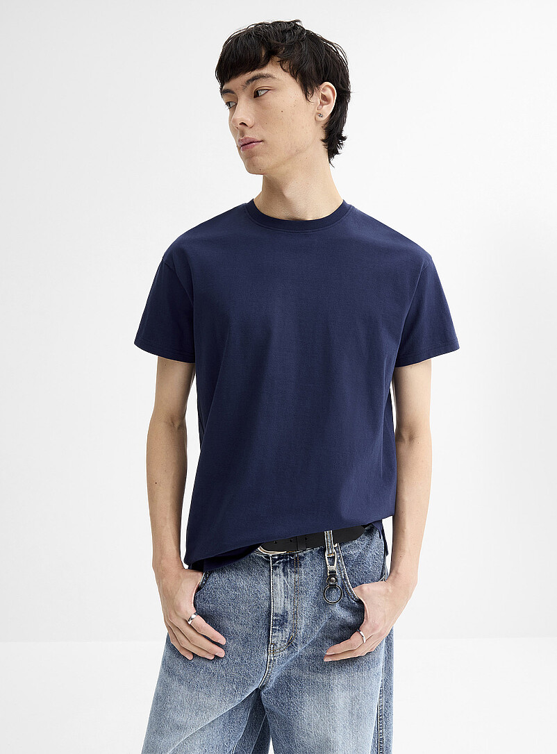 Crew-Neck Straight T-Shirt Djab 101 Longline Fit