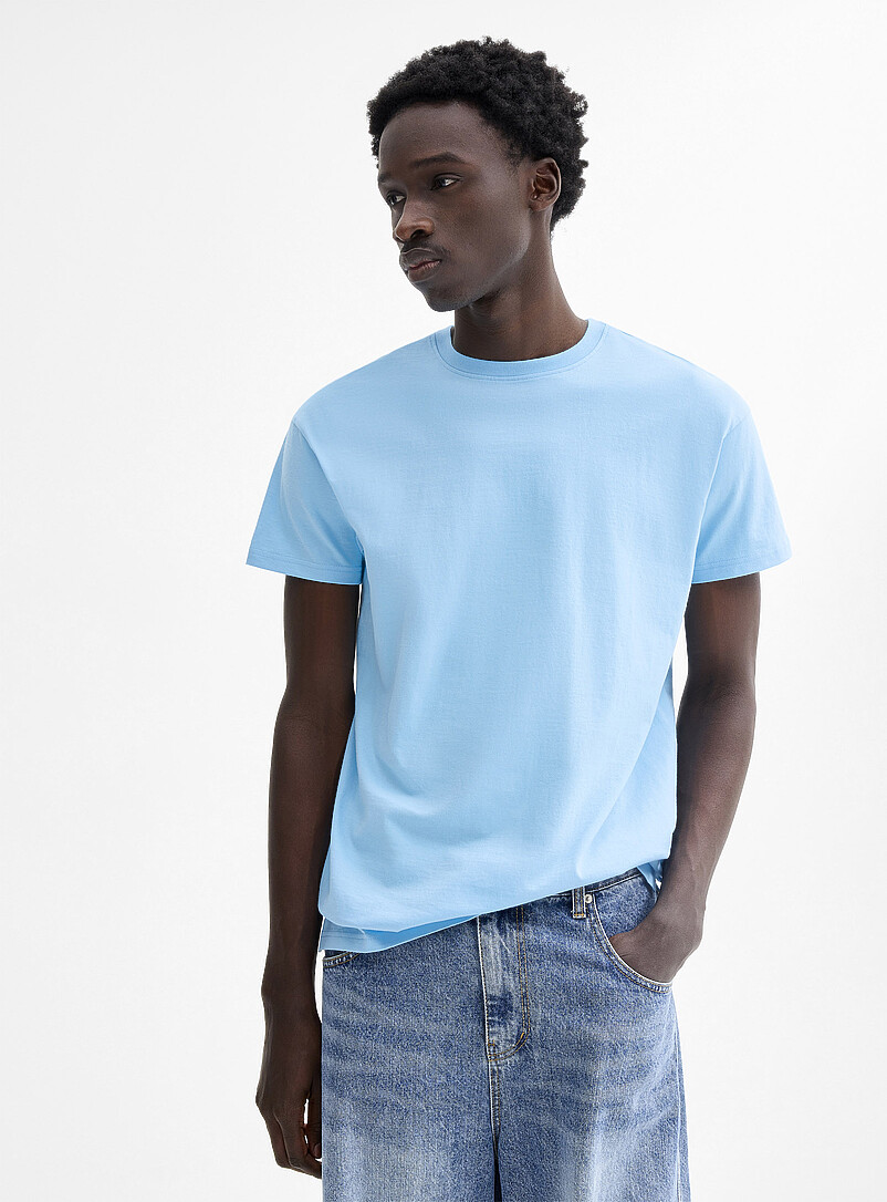 Crew-Neck Straight T-Shirt Djab 101 Longline Fit