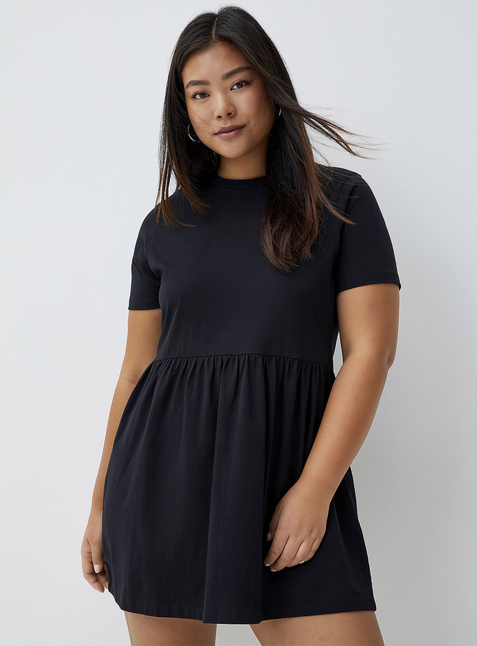 Twik Organic Cotton Babydoll Dress In Black | ModeSens Twik Organic Cotton Babydoll Dress In Black | ModeSens