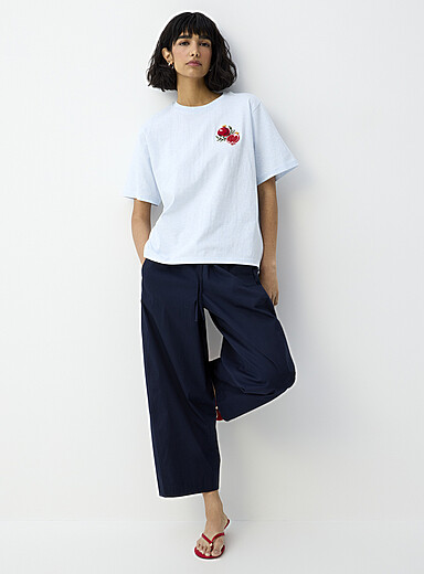 Decorated print loose boxy-fit T-shirt product image 3