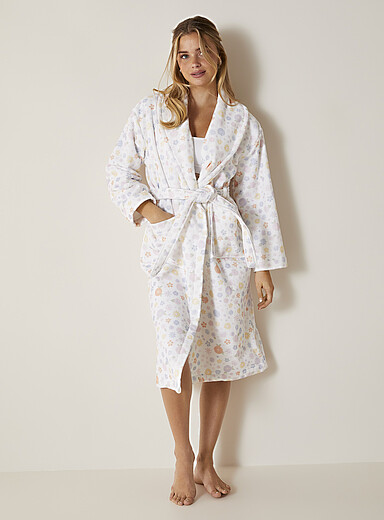 Spring breeze bouclé terry velvety long robe | Miiyu | Shop Women's ...