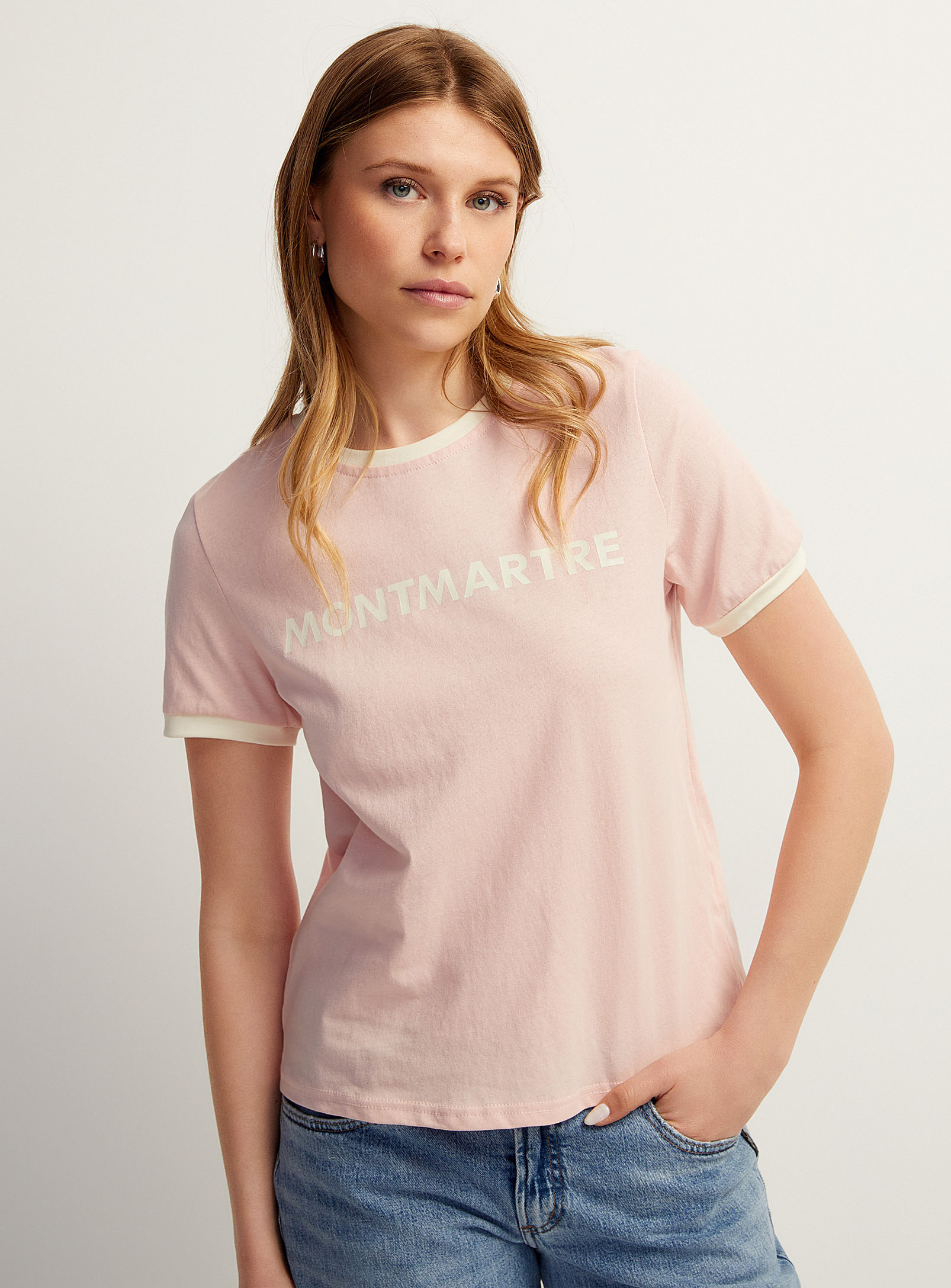 Icone Parisian District T-shirt In Pink