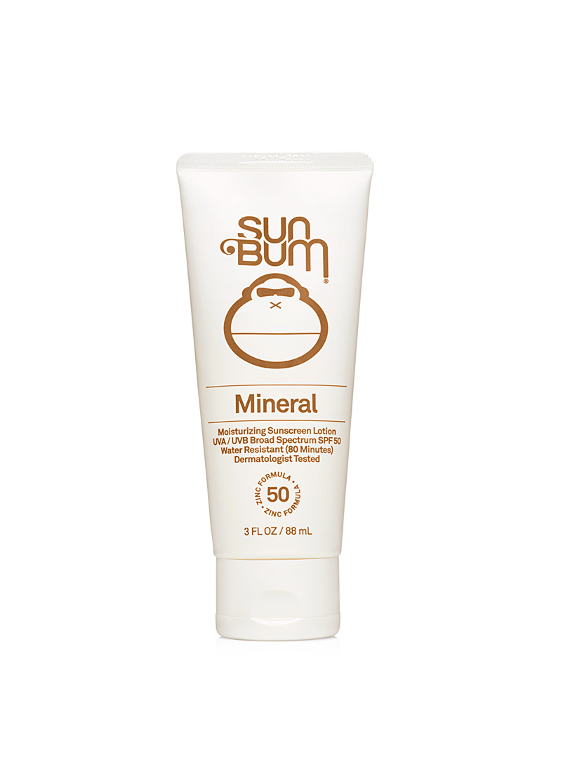 Sun Bum White Mineral SPF 50 sunscreen lotion for men