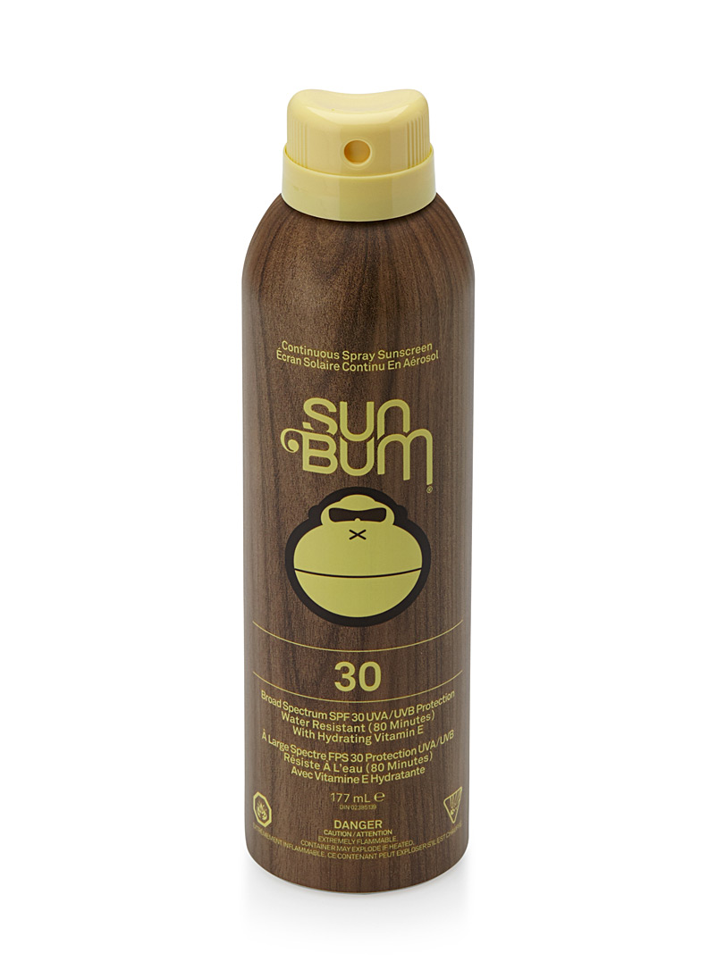 Sun Bum Brown SPF 30 spray sunscreen for men