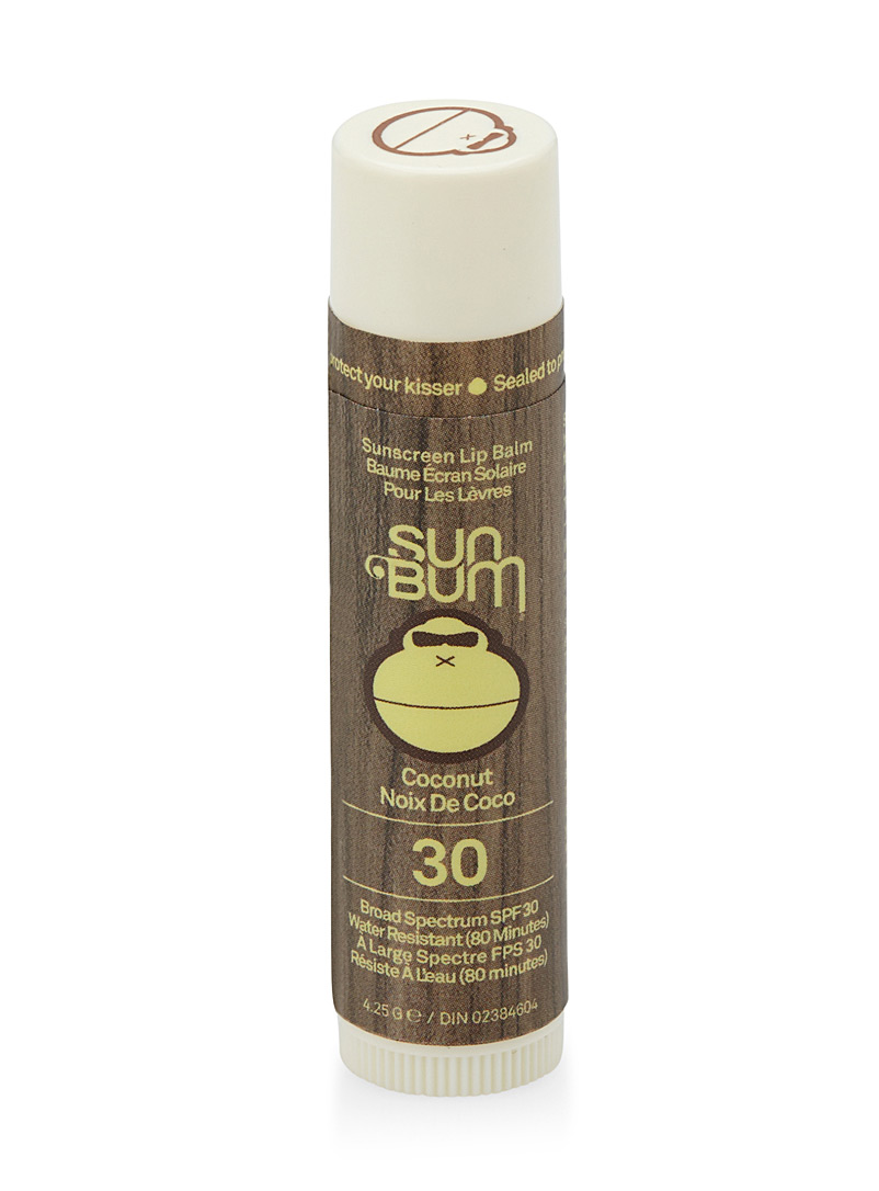Sun Bum Brown Coconut SPF 30 sunscreen lip balm for men