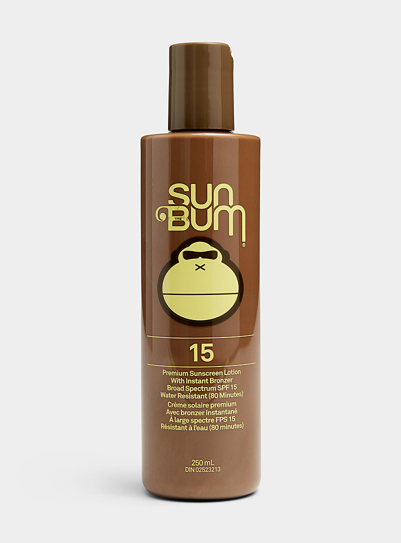 Sun Bum Brown SPF 15 tinted sunscreen lotion for men