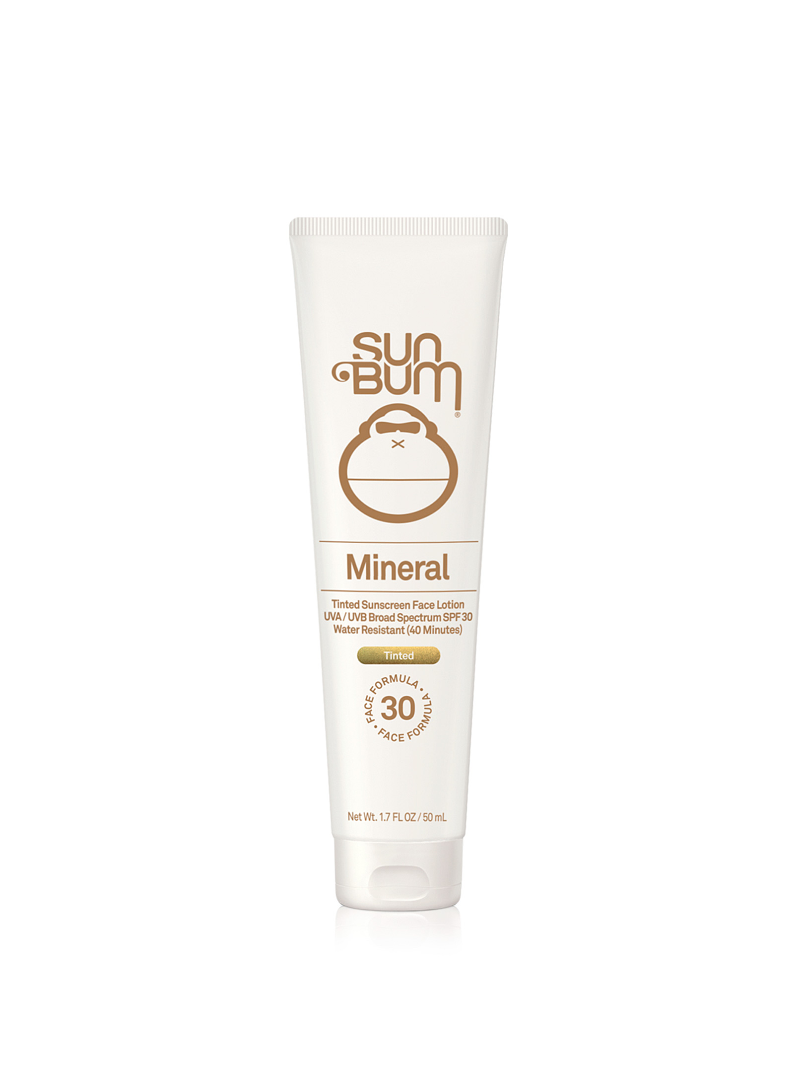 Sun Bum - La lotion solaire minérale teintée pour le visage FPS 30