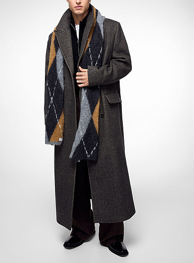 Filippa K Brown Damian oversized double-breasted wool coat for men