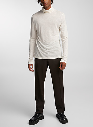 Filippa K Brown Relaxed twill brown pant for men