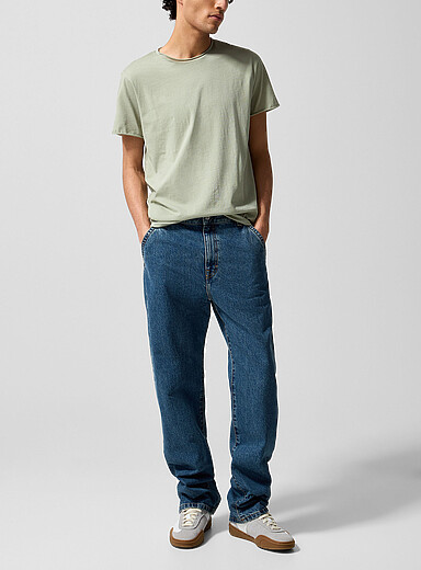 Filippa K Baby Blue Indigo baggy jean for men