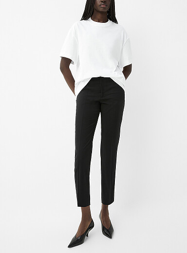 Le pantalon &eacute;troit en laine Emma