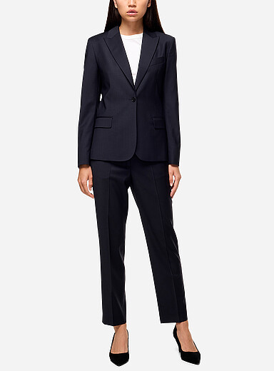 Filippa K Navy/Midnight Blue Emma wool slim-leg pant for women