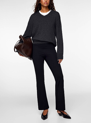 Filippa K: Le pantalon &eacute;vas&eacute; jersey Noir pour femme