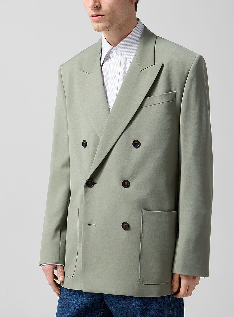 Michael Sage Double-Breasted Blazer
