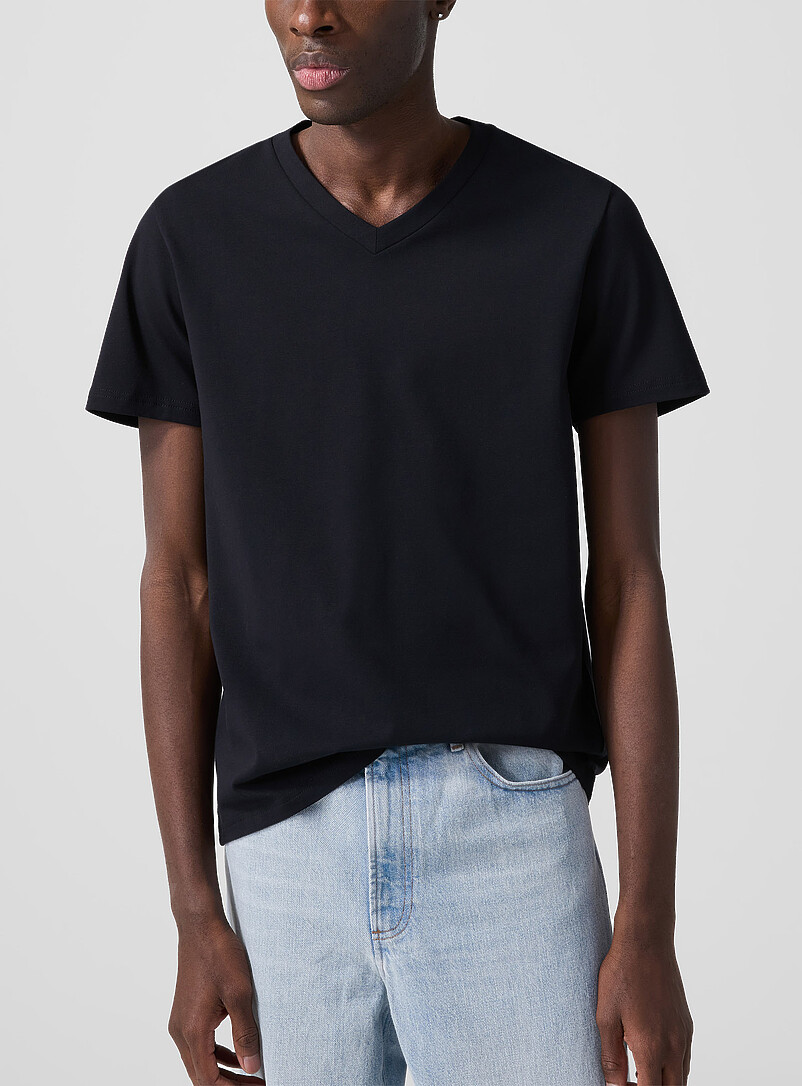 Stretch V-neck T-shirt product image (primary)