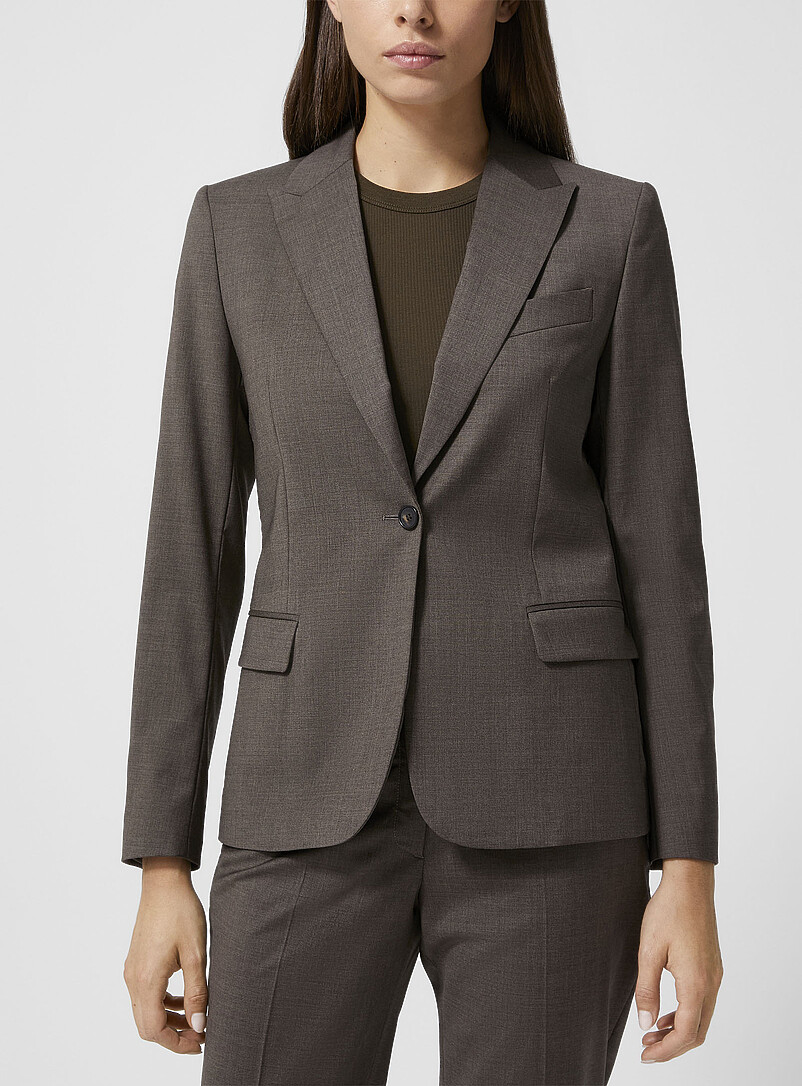 Sasha Stretch Cool Wool Fitted Blazer