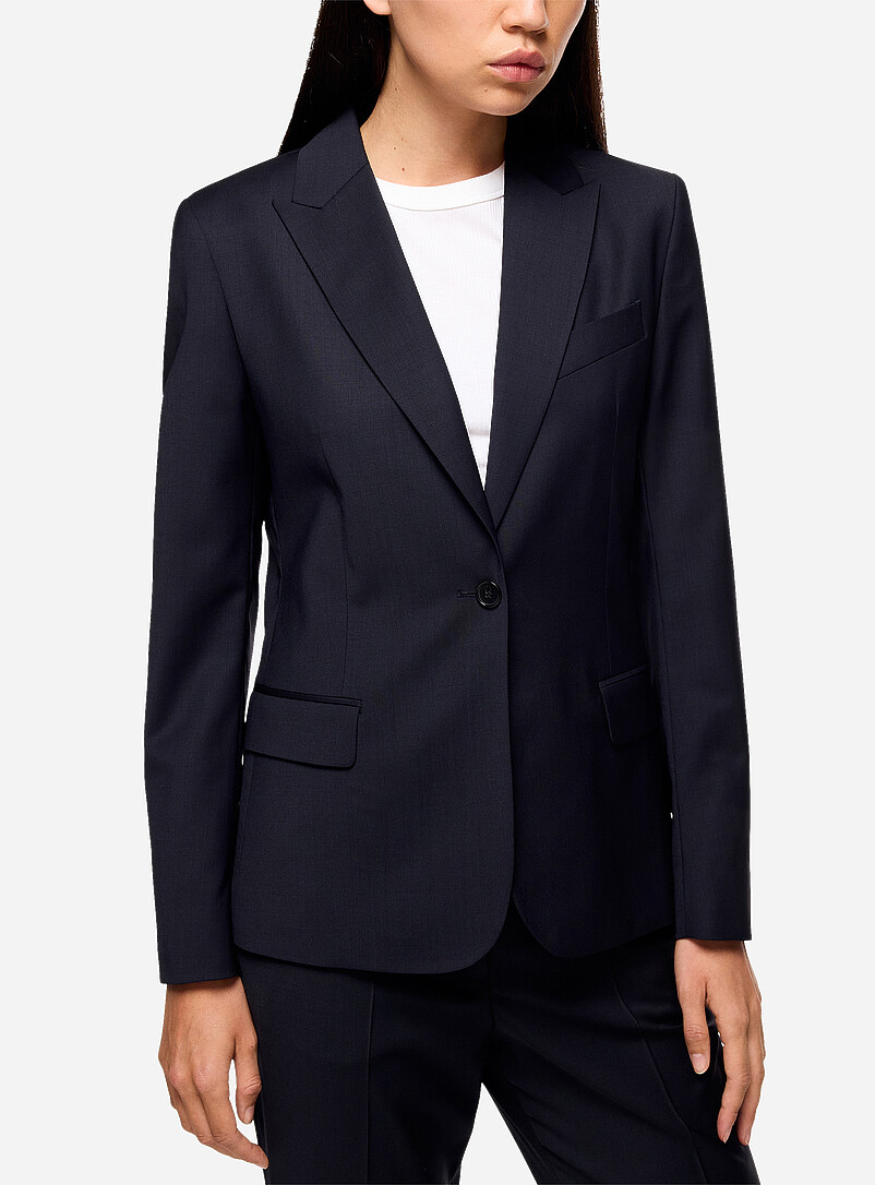 Sasha stretch cool wool fitted blazer product image (primary)