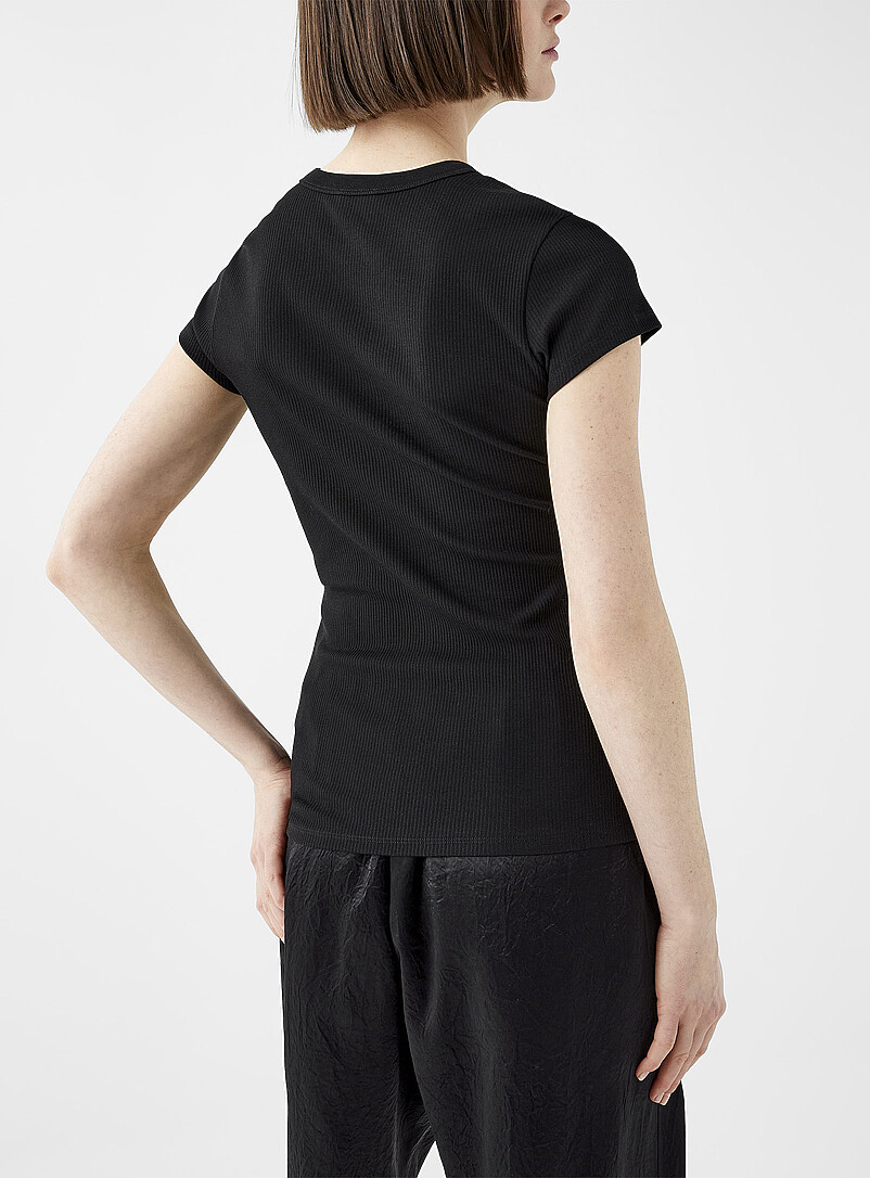 Finely ribbed jersey T-shirt product image 2