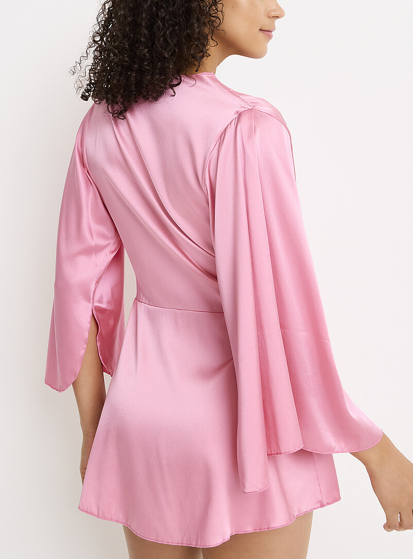Angel pink silk robe product image 2