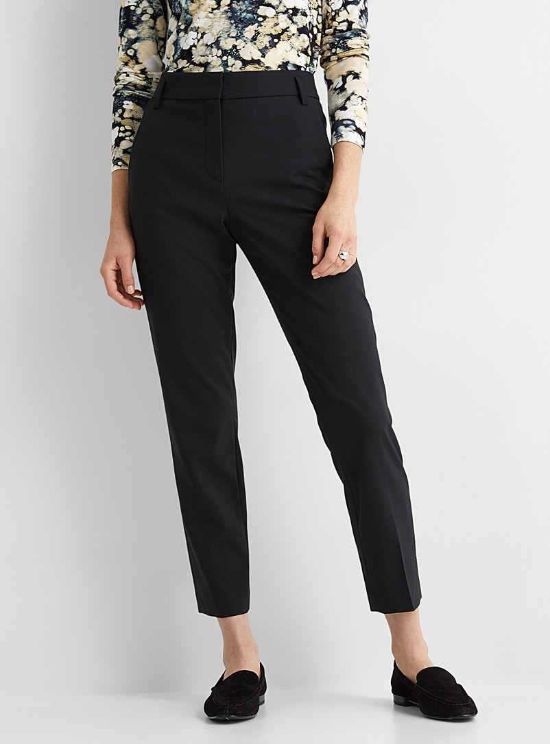 Judith & Charles Black Giverny semi-slim ankle pants for women