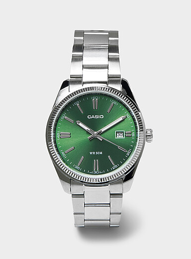 Green face vintage watch