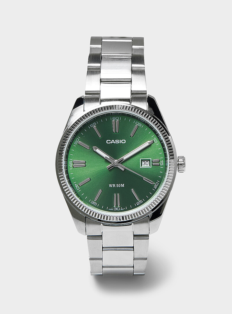 Green face vintage watch product image (primary)