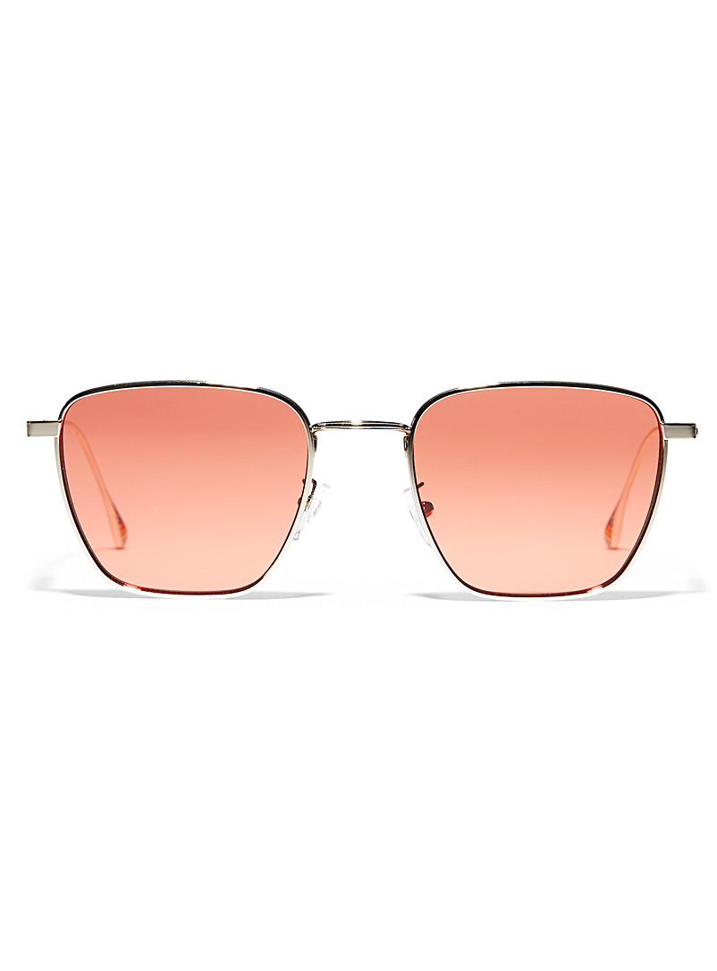 Paul Smith: Les lunettes de soleil carrées Errol Jaune or pour homme