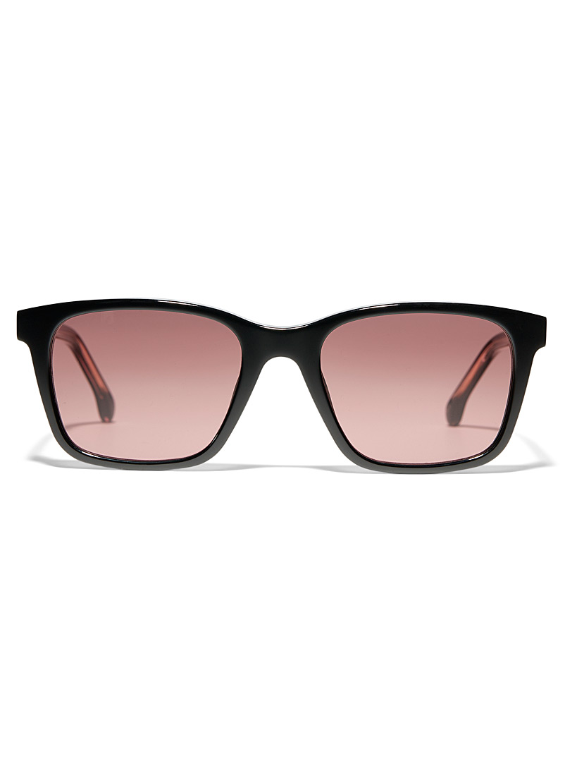 Paul Smith: Les lunettes de soleil carrées Ellis Noir pour homme