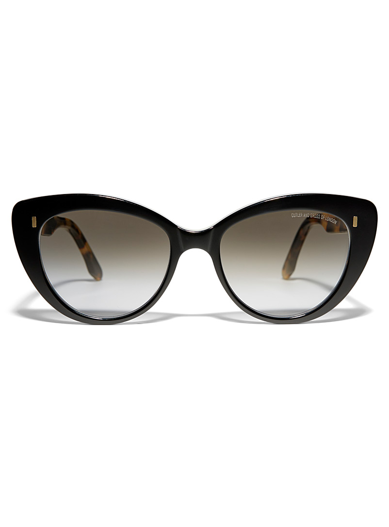 Cutler and Gross Black Cat-eye sunglasses for women