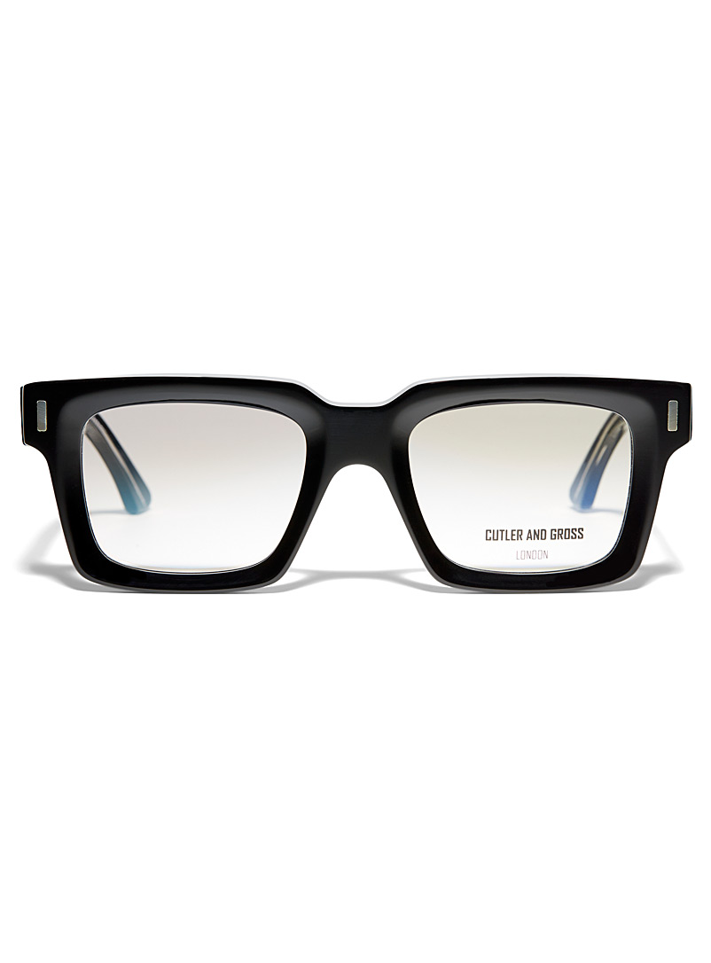 Cutler and Gross Black Oversized square eyeglasses for women