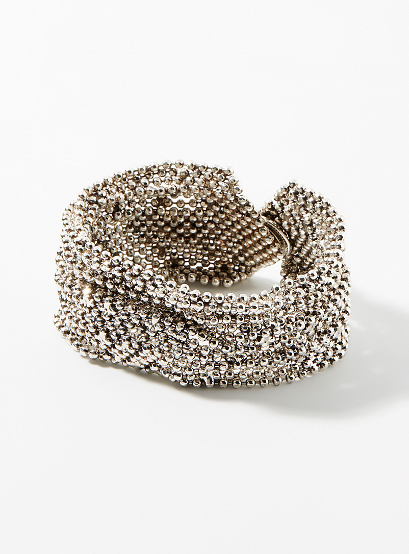 Gas Bijoux: Le large bracelet Xena Argent pour femme