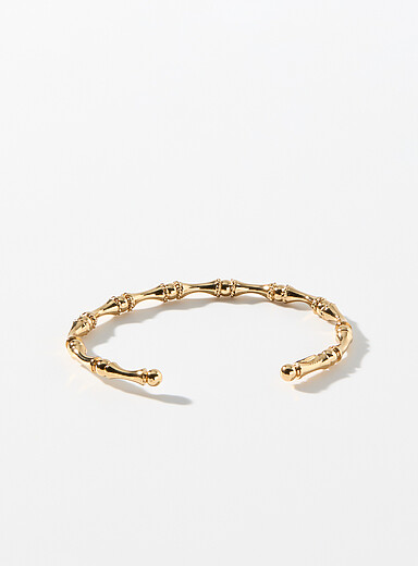 Le bracelet jonc ouvert Bambou